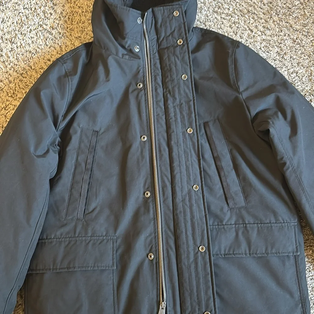 Gap Men’s Black Winter‎ Parka Cold Control Max Snorkel Hooded Coat Size XL